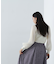 プリーツチュールスリーブニット　24AW
