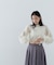 プリーツチュールスリーブニット　24AW