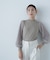 プリーツチュールスリーブニット　24AW