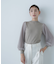 プリーツチュールスリーブニット　24AW