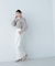 プリーツチュールスリーブニット　24AW