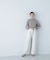 プリーツチュールスリーブニット　24AW