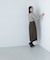 プリーツチュールスリーブニット　24AW