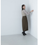 プリーツチュールスリーブニット　24AW