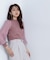 プリーツチュールスリーブニット　24AW