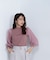 プリーツチュールスリーブニット　24AW