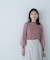 プリーツチュールスリーブニット　24AW