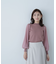 プリーツチュールスリーブニット　24AW