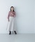 プリーツチュールスリーブニット　24AW