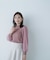 プリーツチュールスリーブニット　24AW