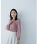 プリーツチュールスリーブニット　24AW