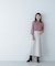 プリーツチュールスリーブニット　24AW