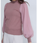 プリーツチュールスリーブニット　24AW