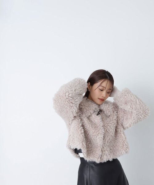 ナチュラルビューティーベーシック フェイクファーブルゾン 【公式通販】