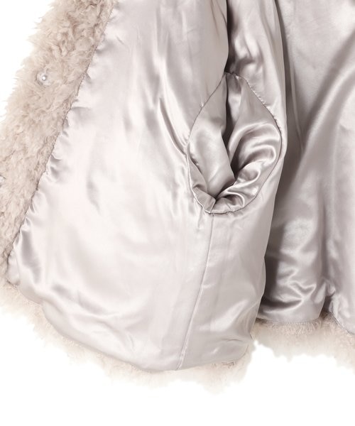 カーリーフェイクファージャケット／ナチュラルビューティーベーシック