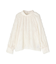 カットジャガードハイネックブラウス