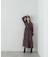 リボンタイティアードワンピース
