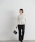 シアーレイヤードペプラムフォルムニット　24AW