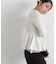 シアーレイヤードペプラムフォルムニット　24AW