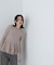 シアーレイヤードペプラムフォルムニット　24AW