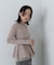 シアーレイヤードペプラムフォルムニット　24AW