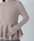 シアーレイヤードペプラムフォルムニット　24AW