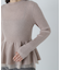 シアーレイヤードペプラムフォルムニット　24AW