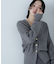 ゴールドボタンフォルムニットカーディガン　24AW