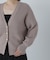 ゴールドボタンフォルムニットカーディガン　24AW