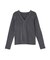 Vネックラメラインリブニット　24AW