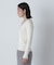 Vネックラメラインリブニット　24AW