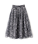 フェイデットフラワーフレアスカート