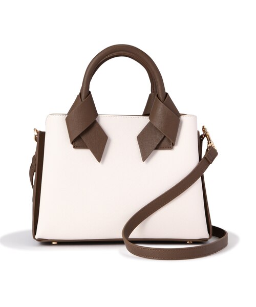 リ*ナ様 新品❣️ミンクリボンバック❣️優しいベージュ❣️ バッグ ファー リアルファー 日本製 ミンク ハンドバッグ リボン