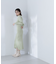 ツイストアシメネックニットワンピース