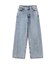 ワイドストレートデニムパンツ