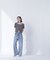 ワイドストレートデニムパンツ
