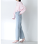 センタープレスストレートデニムパンツ