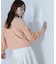 クロップドオフショルニット