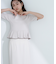 ラメラインペプラムニット