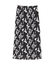 フラワー刺繍メッシュナロースカート