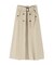 トレンチディテールフレアスカート