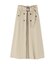 トレンチディテールフレアスカート