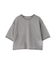 クロップドシアーニットTシャツ