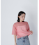 クロップドシアーニットTシャツ