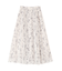 フラワーシフォンフレアスカート