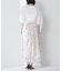 フラワーシフォンフレアスカート