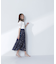 フラワーシフォンフレアスカート