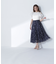 フラワーシフォンフレアスカート