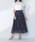 フラワーシフォンフレアスカート