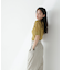 クルーネックシアーリブニット